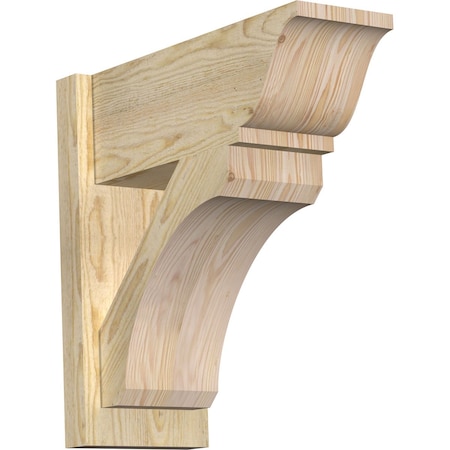 Ekena Millwork Legacy Traditional Rough Sawn Outlooker, Douglas Fir, 8"W x 20"D x 20"H OUT08X20X20LEC01RDF